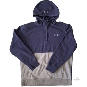 Under Armour mens large gray and blue hoodie